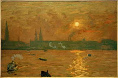 Uitzicht vanaf de Lombardsbrücke op de Binnenalster