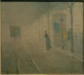 Mist op de Hofweg in Uhlenhorst