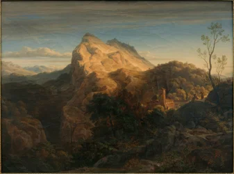 Avondlandschap bij Olevano
