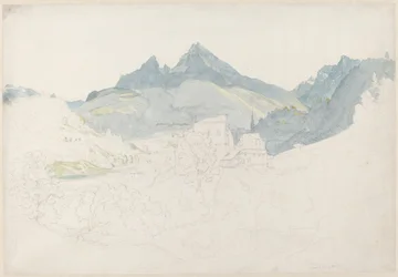 Berchtesgaden met de Watzmann-piek in de verte