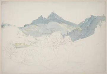 Berchtesgaden met de Watzmann-top in de verte