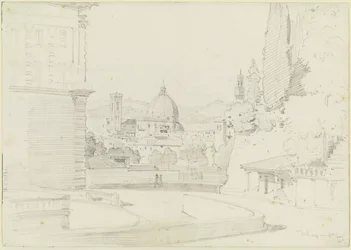 Florence gezien vanuit de Giardino di Boboli