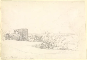 Via Appia Antica met het graf van Cecilia Metella