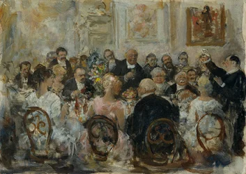 De toespraak, ca.1890 (olieverf op paneel)