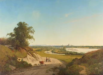 Uitzicht van Oberföhring op München