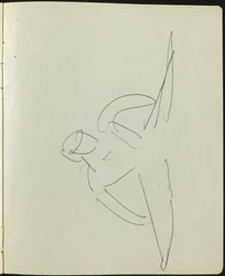 Dansers en artiesten, pagina uit een schetsboek, ca. 1911