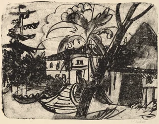 Deense boerderij met landhuis, 1912