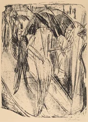 Dame in de Regen, 1914
