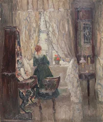 In de salon, ca. 1910