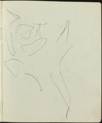 Dansers en artiesten (pagina uit een schetsboek)