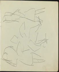 Dansers en Artiesten (Pagina uit een Schetsboek)