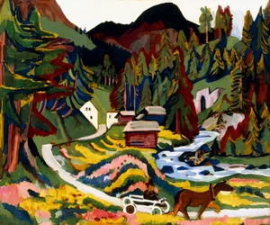 Landschap in de lente, Sertig, 1924-25