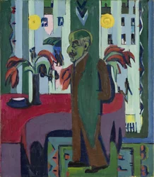 Max Liebermann in zijn atelier