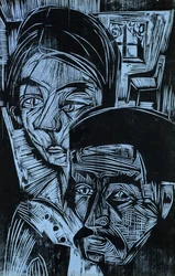 Boerenpaar in de Cottage, 1919