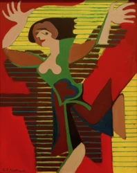 Springende danseres. Gret Palucca