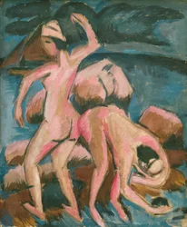 Twee baders Fehmarn, 1912