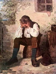 Verdoofd (kleurenlitho)