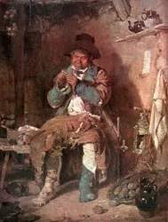 Ongemakken van een eenzaam leven (kleurenlitho)