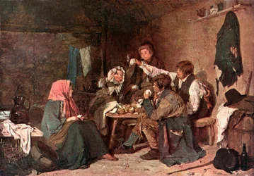 Praties en punt (kleurenlitho)