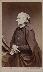 Portret van de componist Franz Liszt 1811-1886