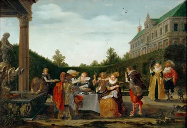 Feest in het kasteelpark