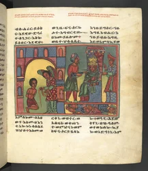 Or. 607 f029r, Scène uit het leven van de Maagd Maria, uit 