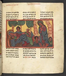 Or. 607 f066r, Scène uit het leven van de Maagd Maria, uit 