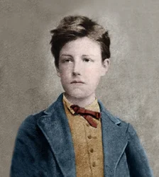 Portret van Arthur Rimbaud, gebaseerd op de foto van Carjat