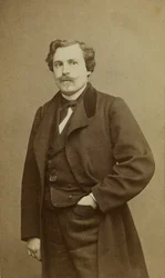 Portret van Jules Huot de Goncourt 1830-1870