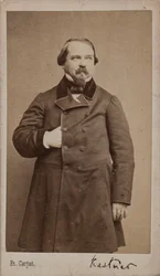 Portret van de componist Jean-Georges Kastner 1810-1867, 1867