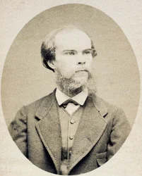 Portret van de dichter Paul Verlaine (1844-1896)