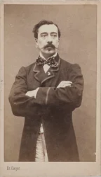 Portret van de schilder Alfred Stevens 1828-1906, ca. 1870