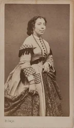 Portret van de zanger en componist Pauline Viardot 1821-1910, tussen 1860 en 1865