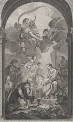 De Kapel van de Enfants-Trouvés in Parijs: Les Rois mages Gaspard et Melchior adorant l