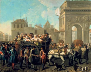 Transport van Prostituees naar de Salpêtrière, ca. 1760-1770