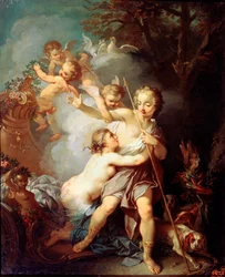 Venus en Adonis, 1750s