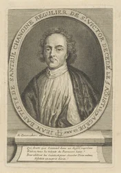 Portret van de dichter Jean-Baptiste de Santeul 1630-1697, ca. 1700