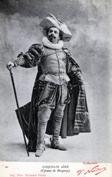 Constant Coquelin alias Coquelin aîné (1841 - 1909) in het kostuum van Cyrano de Bergerac