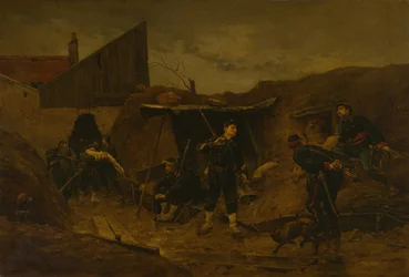 In de loopgraaf