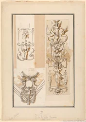 Ontwerp voor decoratieve arabeske motieven