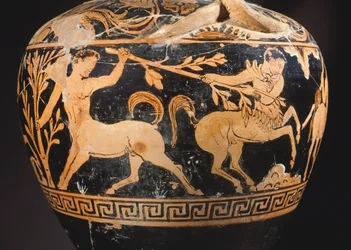 Amphora door de Schilder van de Centauromachie (detail)