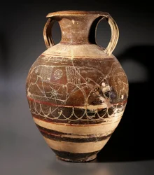 Etruskische kunst: amphora versierd door de schilder van de Cappi