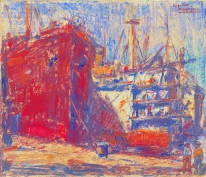 Schepen in de haven