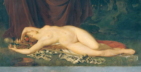Slapende bacchante