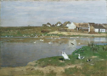 De ganzenvijver in Kotting-Neusiedl
