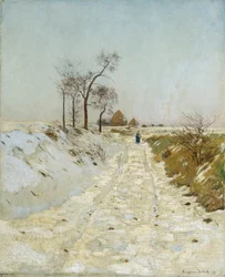 Holweg in de winter