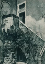 Een rustig hoekje van Taormina, Sicilië, Italië, 1927