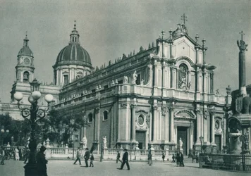 Kathedraal van Catania, Sicilië, Italië, 1927