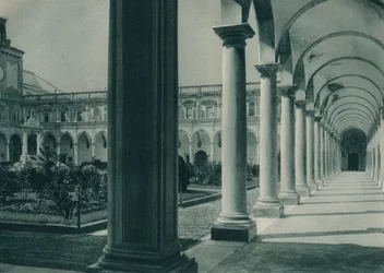 Kloosters in het Klooster van San Martino, nabij Napels, Italië