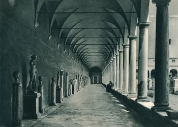 Kloosters in het museum van de Baden van Diocletianus, Rome, Italië, 1927